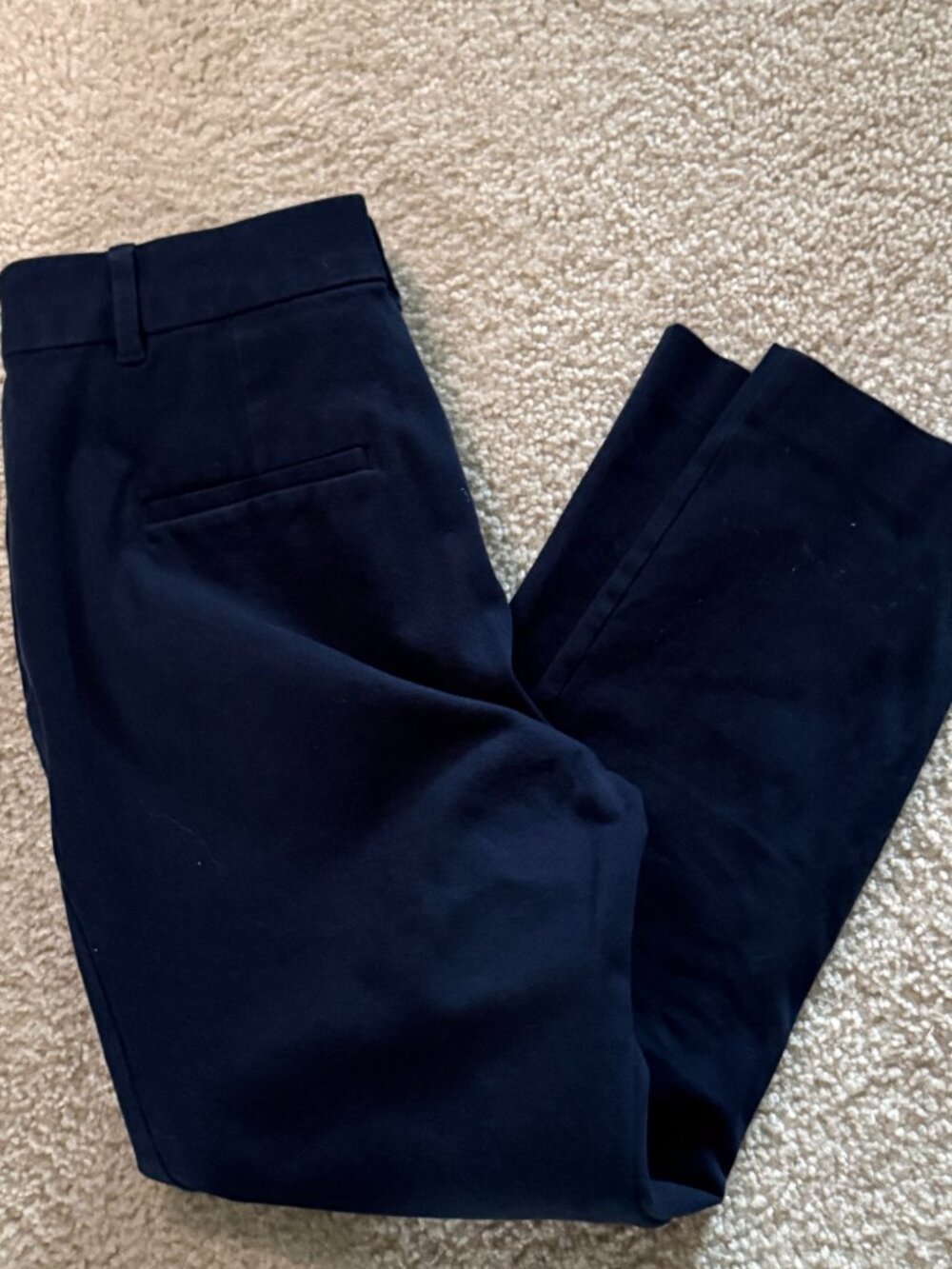 Women's Gap Navy Slim Ankle Hi-Rise Pants (10)